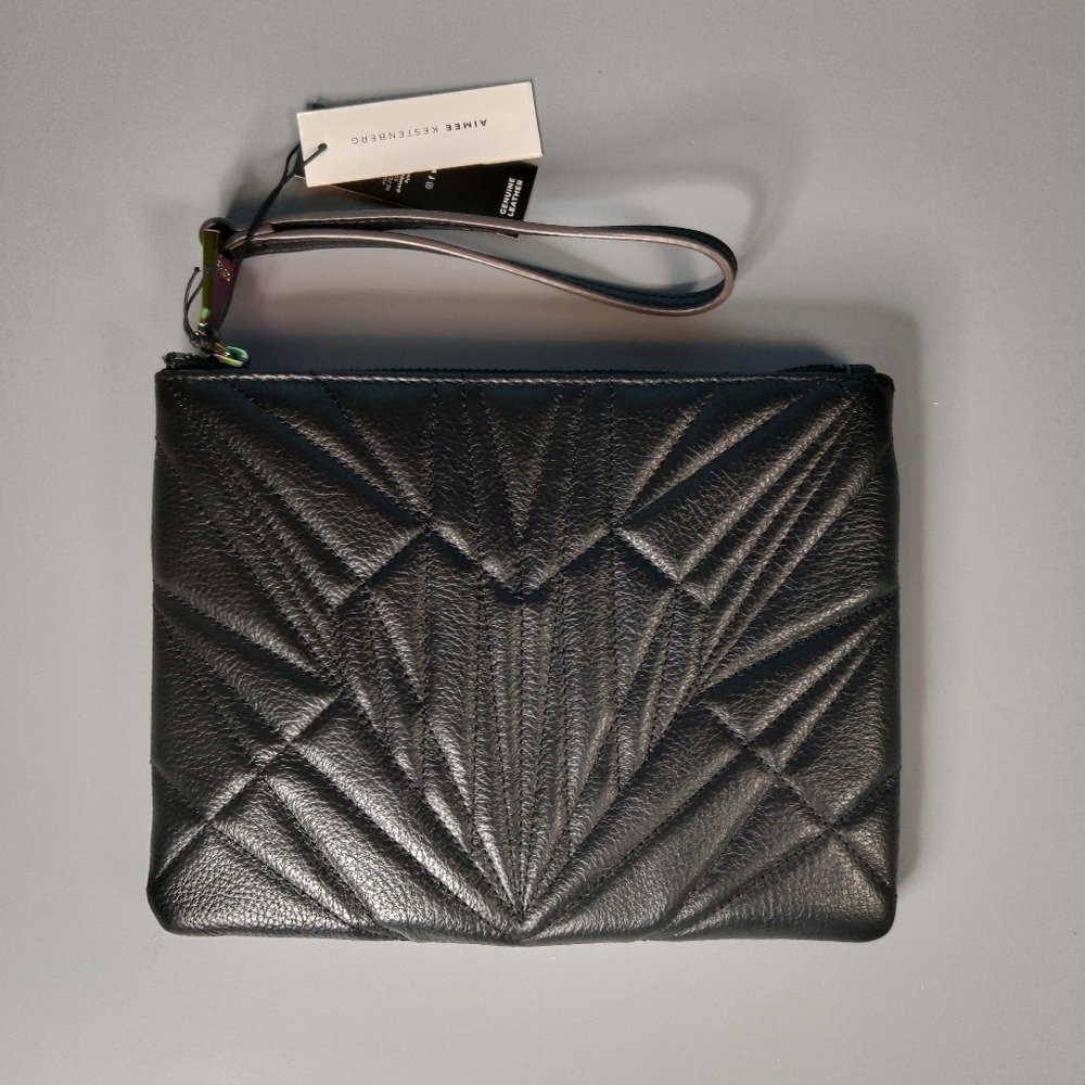 Aimee Kestenberg Black Clutch Purse - Picture 4 of 11